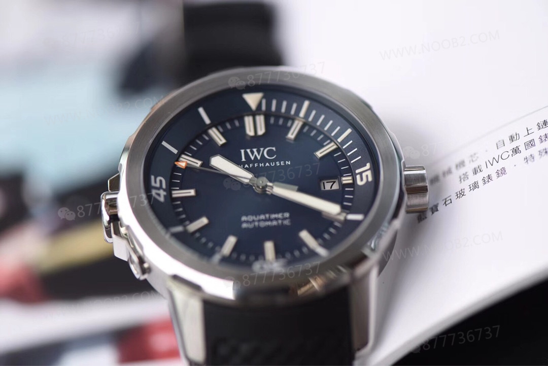 V6 Factory IWC Aquatimer mavi kadranlı üç iğneli saatin işçiliği nasıl? — 1. fotoğraf