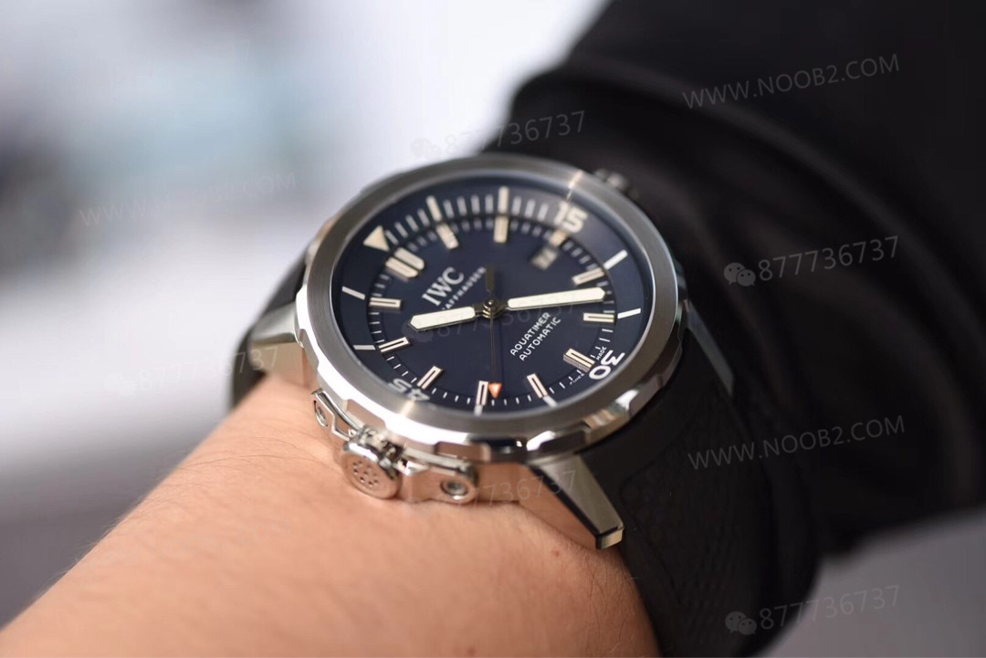 V6 Factory IWC Aquatimer mavi kadranlı üç iğneli saatin işçiliği nasıl? — 9. fotoğraf