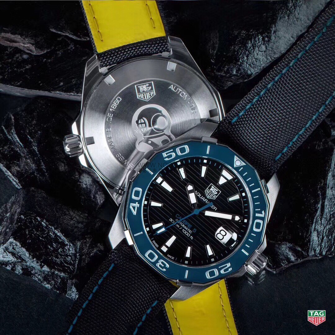 V6 Factory TAG Heuer Aquaracer 300 metre WAY201 replika saat detaylı incelemesi — 8. fotoğraf