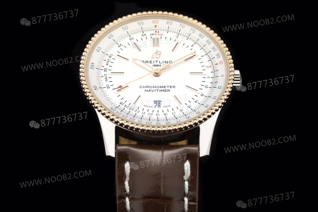 V7 Breitling Navitimer 1 Beyaz Kadran Altın Bezel U17326211G1P1 — 3. fotoğraf