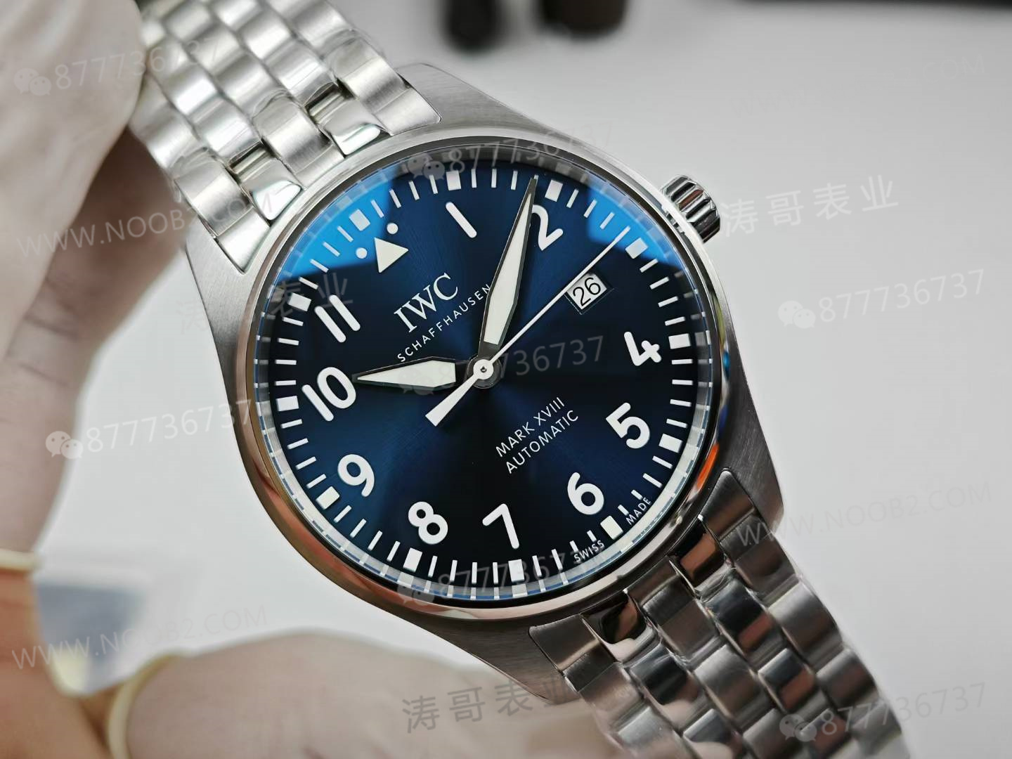 V7 Factory IWC Mark XVIII Le Petit Prince çelik bilezik modeli bir bakışta belli oluyor mu? — 4. fotoğraf