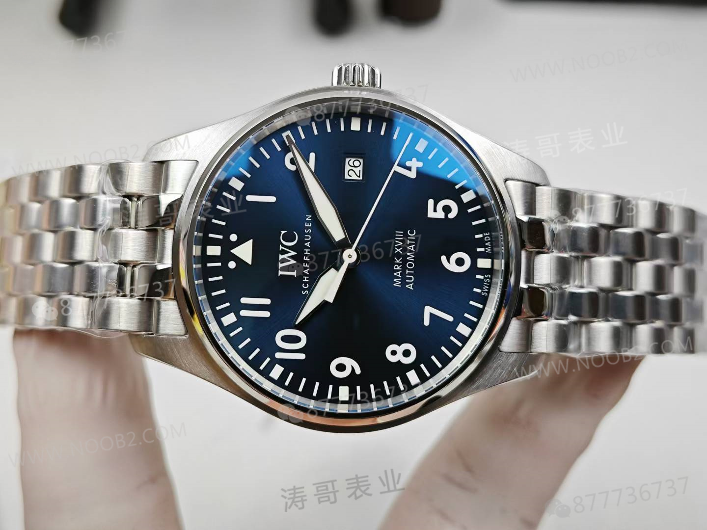 V7 Factory IWC Mark XVIII Le Petit Prince çelik bilezik modeli bir bakışta belli oluyor mu? — 6. fotoğraf