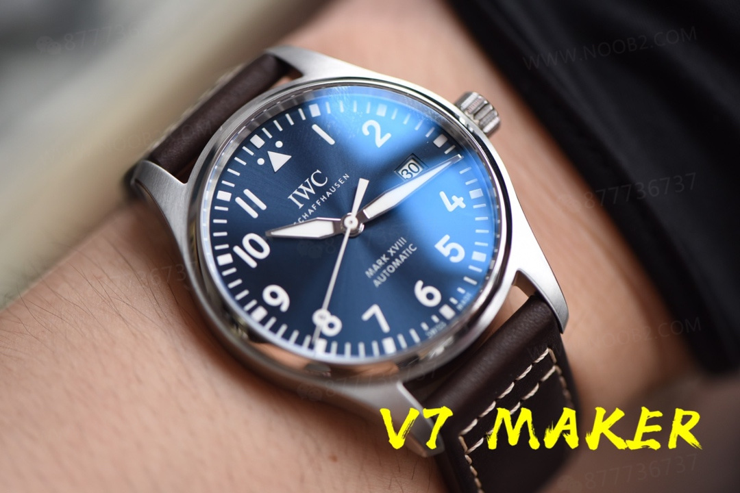 V7 Factory IWC Mark XVIII mavi kadranlı Le Petit Prince V2 versiyonunun kalitesi ve işçiliği nasıl? — 6. fotoğraf