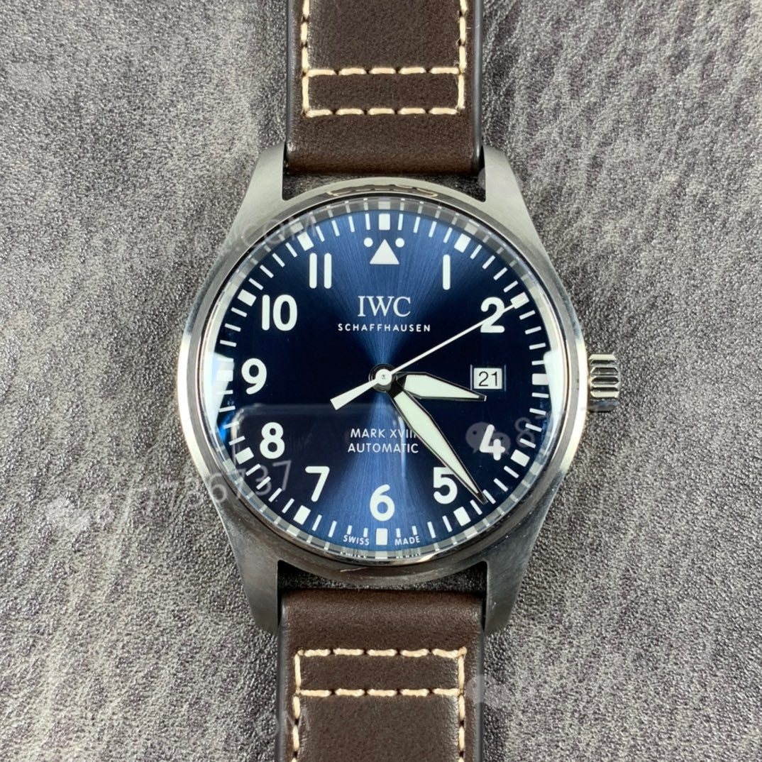 V7 Factory IWC Mark XVIII mavi kadranlı Le Petit Prince V2 versiyonunun kalitesi ve işçiliği nasıl? — 11. fotoğraf