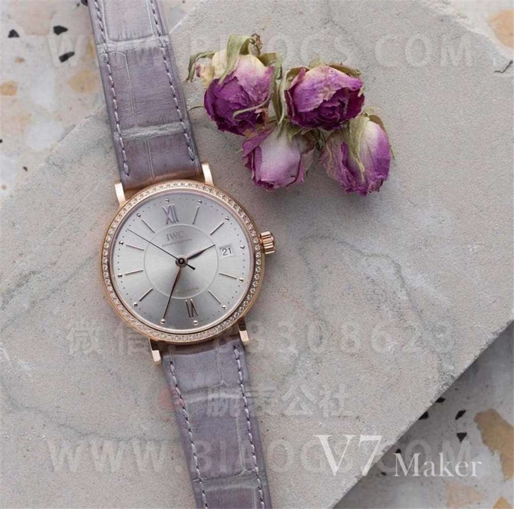 V7 Factory IWC Portofino 37 mm kadın kol saati orijinal karşılaştırma incelemesi — 1. fotoğraf