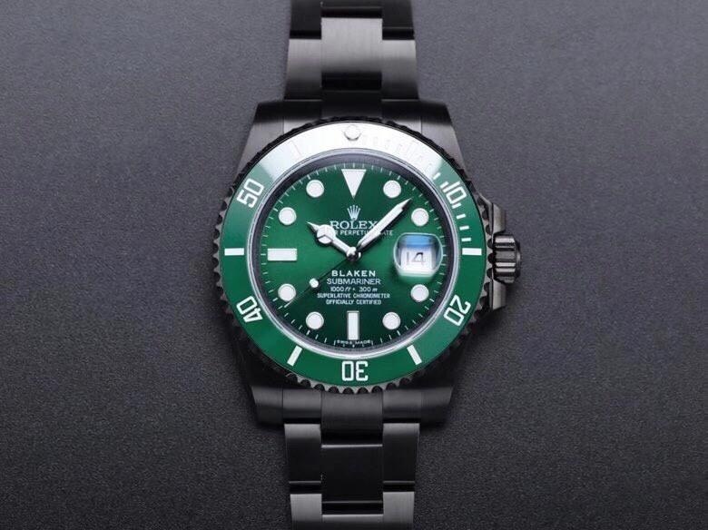 V9 Factory modifiyeli Rolex yeşil su hayaleti blacken saat: karartma etkisi nasıl? — 1. fotoğraf