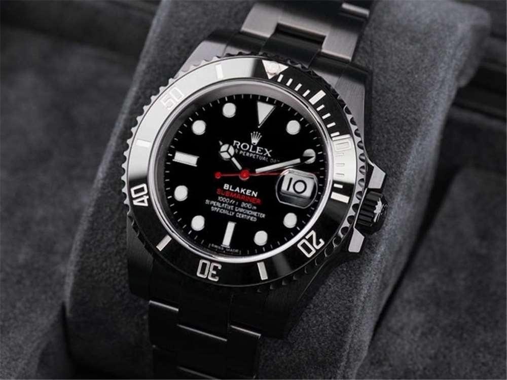 V9 Factory Rolex siyah-yeşil su hayaleti «BLAKEN resmi model» gece siyahı versiyonu orijinalle karşılaştırmalı inceleme — 12. fotoğraf