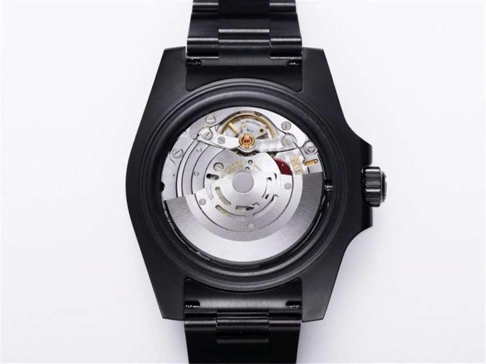 V9 Factory Rolex siyah-yeşil su hayaleti «BLAKEN resmi model» gece siyahı versiyonu orijinalle karşılaştırmalı inceleme — 24. fotoğraf