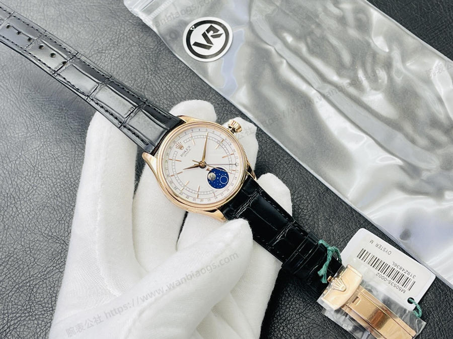 VR Factory Rolex Cellini 50535 çok fonksiyonlu gerçek ay evreli (rose gold) saat incelemesi — 1. fotoğraf