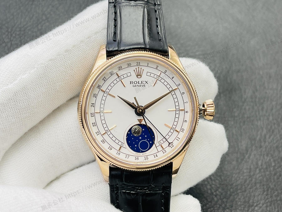 VR Factory Rolex Cellini 50535 çok fonksiyonlu gerçek ay evreli (rose gold) saat incelemesi — 2. fotoğraf