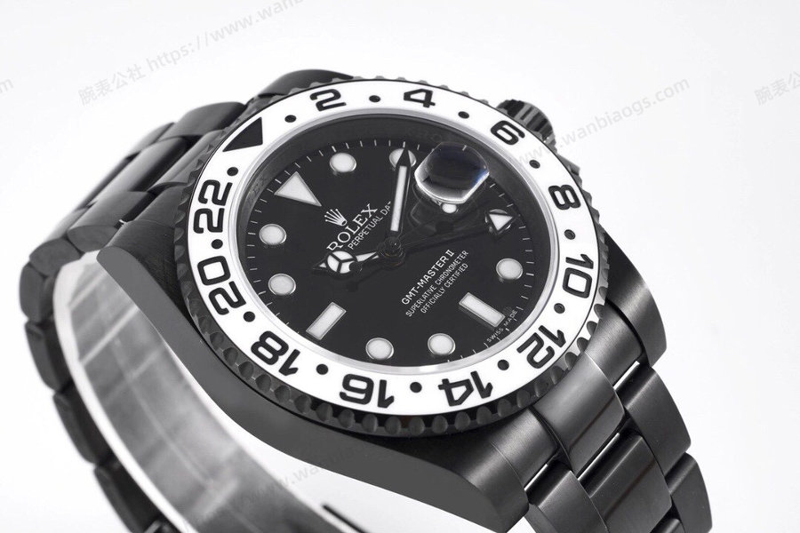 VR Factory Rolex GMT-Master II 116710 Siyah-Altın Çelik Siyah Kadran İnceleme — 2. fotoğraf