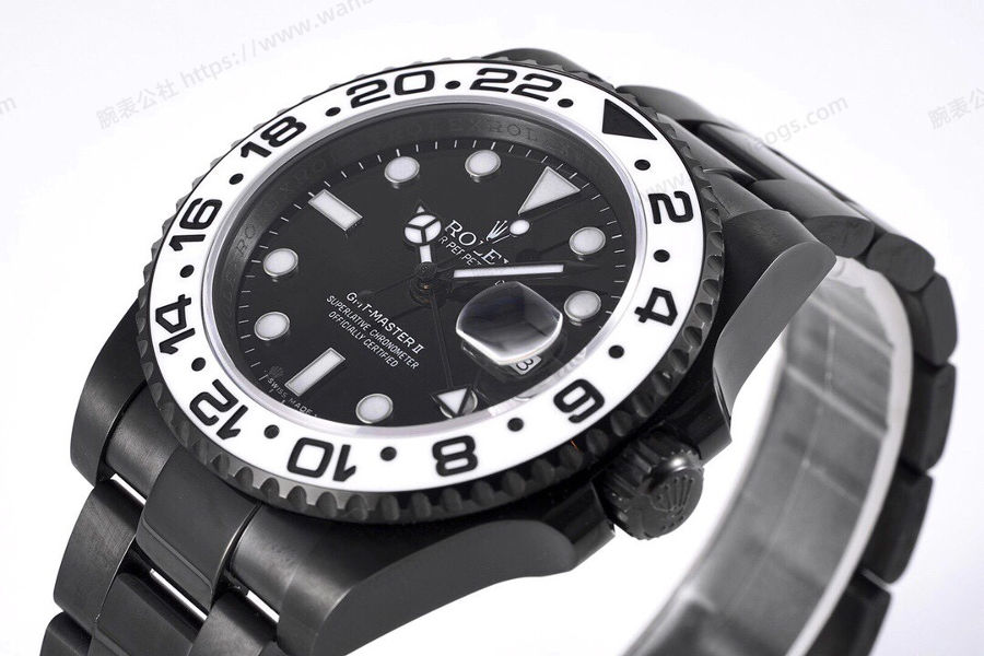 VR Factory Rolex GMT-Master II 116710 Siyah-Altın Çelik Siyah Kadran İnceleme — 3. fotoğraf