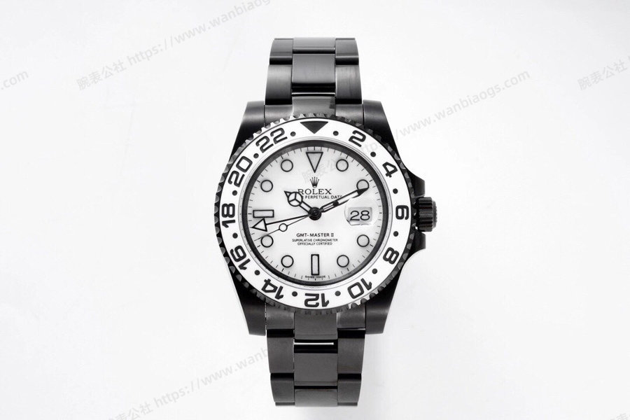 VR Factory Rolex GMT-Master II Serisi 116710 Siyah Kaplama Çelik Beyaz Kadran İncelemesi — 1. fotoğraf