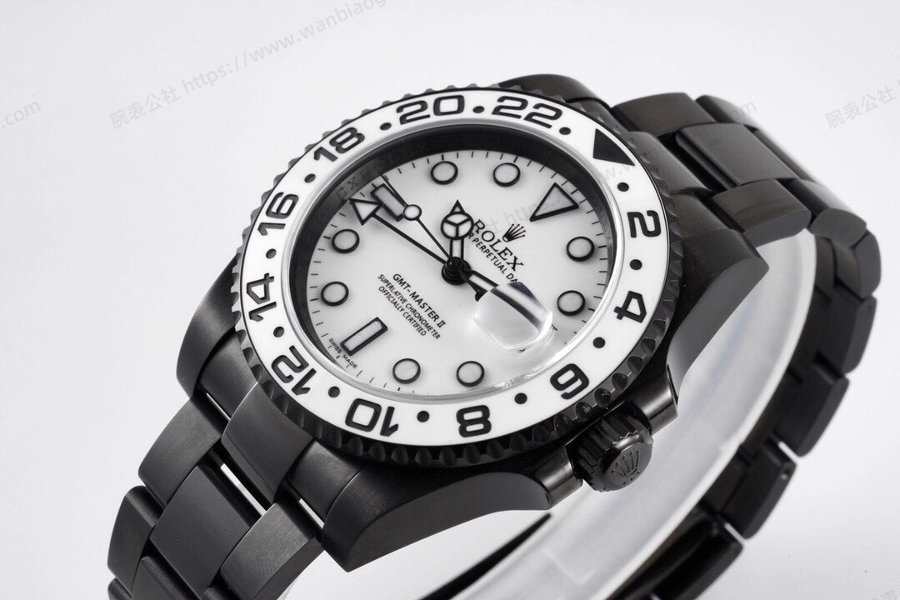 VR Factory Rolex GMT-Master II Serisi 116710 Siyah Kaplama Çelik Beyaz Kadran İncelemesi — 3. fotoğraf