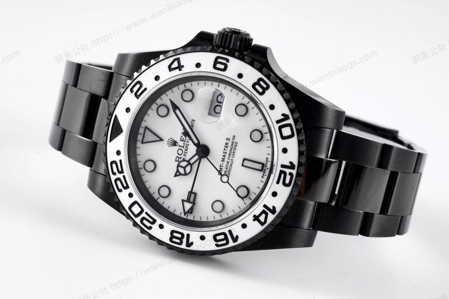 VR Factory Rolex GMT-Master II Serisi 116710 Siyah Kaplama Çelik Beyaz Kadran İncelemesi — 4. fotoğraf