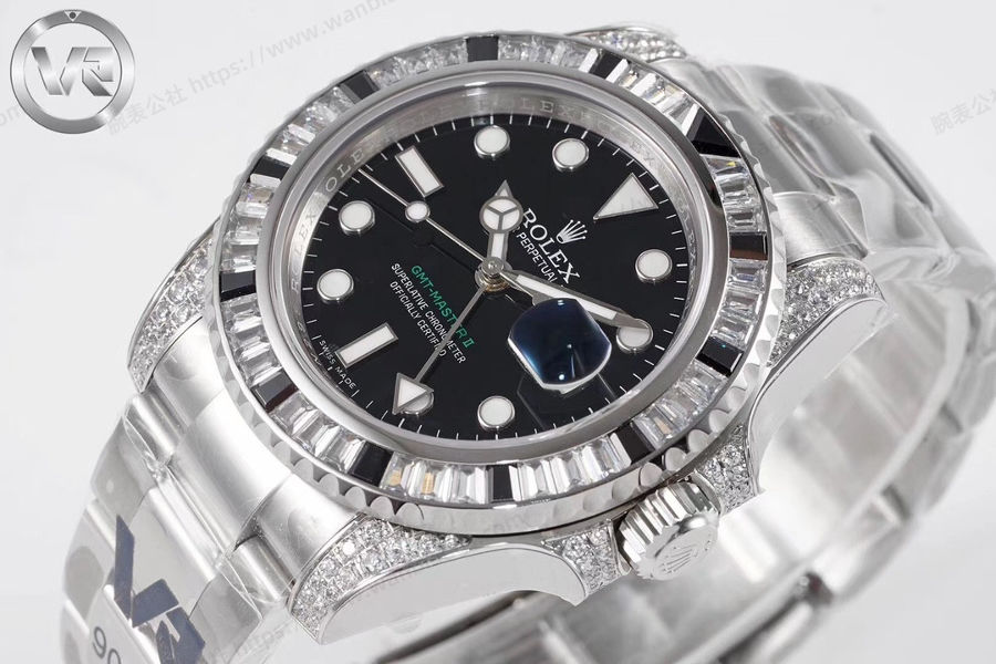 VR Factory Rolex GMT-Master II serisi 116759 SANR-74769 Bril saat incelemesi — 3. fotoğraf