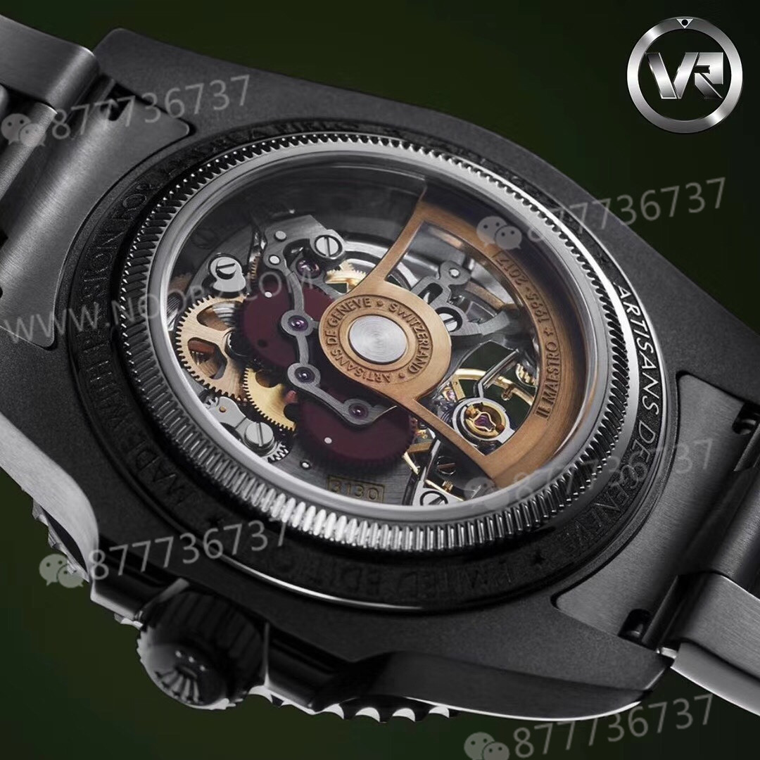 VR modifiye Rolex Sub tam iskeletli Submariner kol saati — 16. fotoğraf