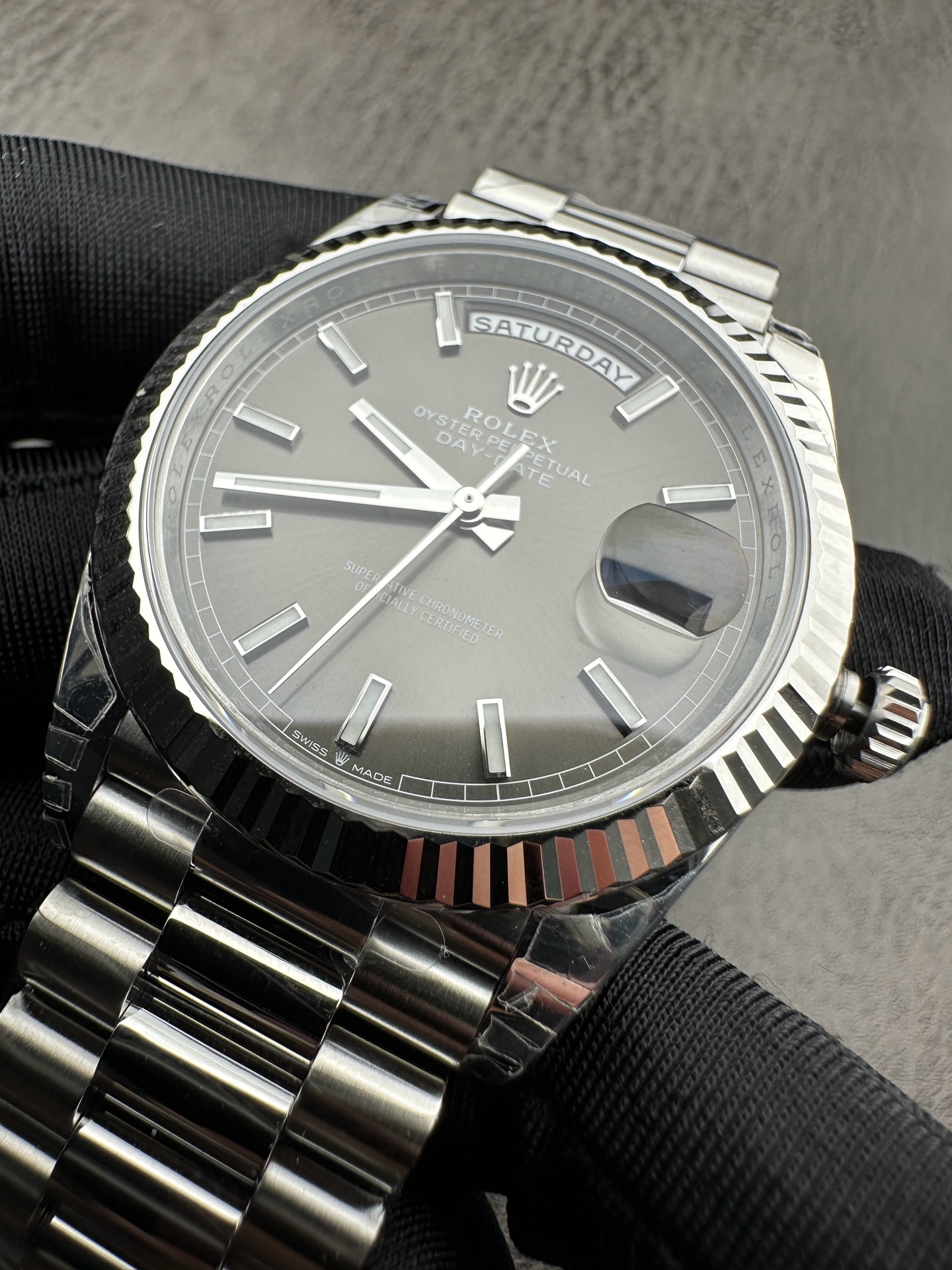 VS Factory 2025 amiral gemisi çalışması | Rolex Day-Date replika zirve sürümü, sınıfının üstünde sert bir güç — 25. fotoğraf