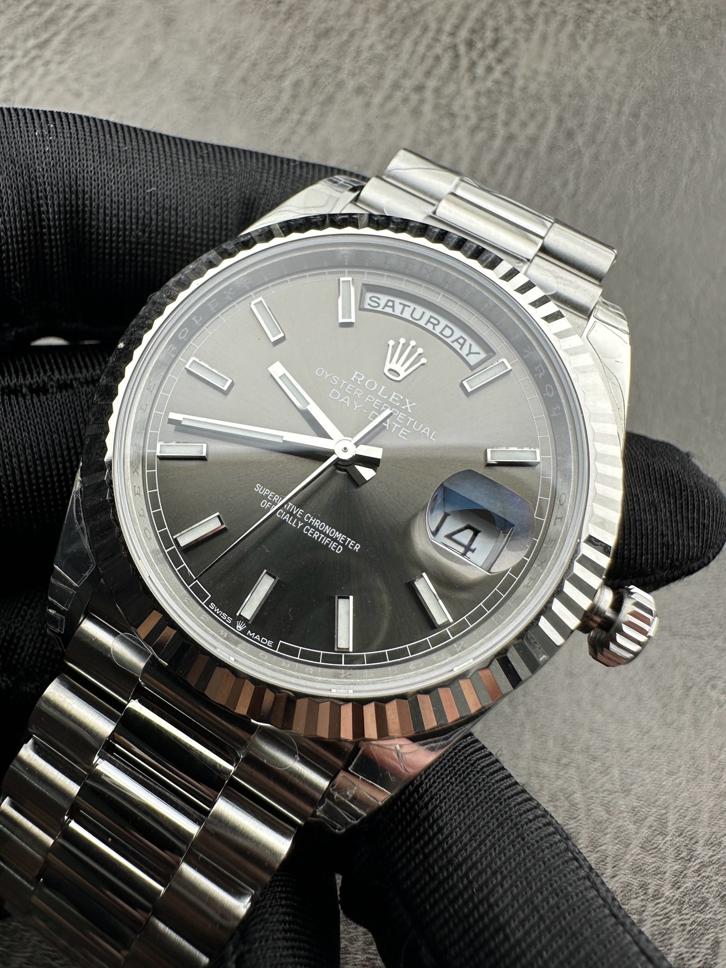 VS Factory 2025 amiral gemisi çalışması | Rolex Day-Date replika zirve sürümü, sınıfının üstünde sert bir güç — 35. fotoğraf