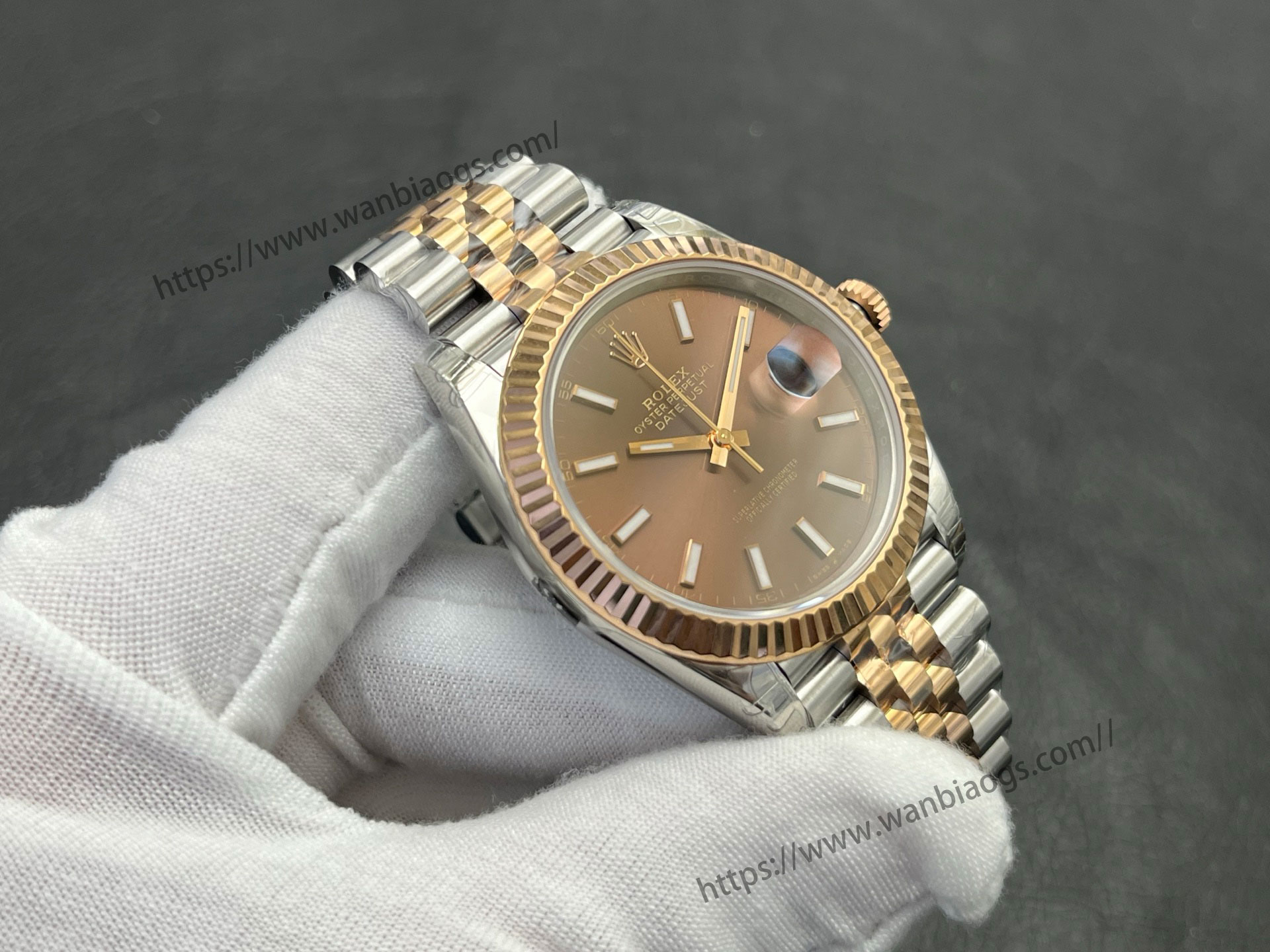 VS Factory 2025 usta işçiliğiyle: Rolex Datejust 41 MM serisi profesyonel seviye replika saat — 14. fotoğraf