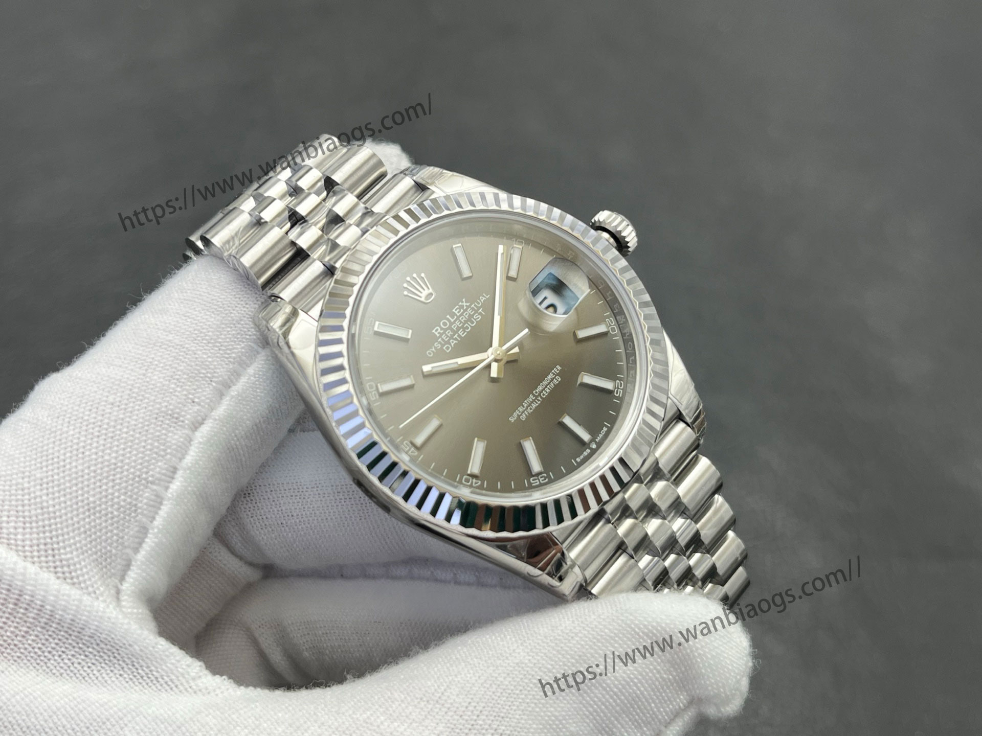 VS Factory 2025 usta işçiliğiyle: Rolex Datejust 41 MM serisi profesyonel seviye replika saat — 30. fotoğraf