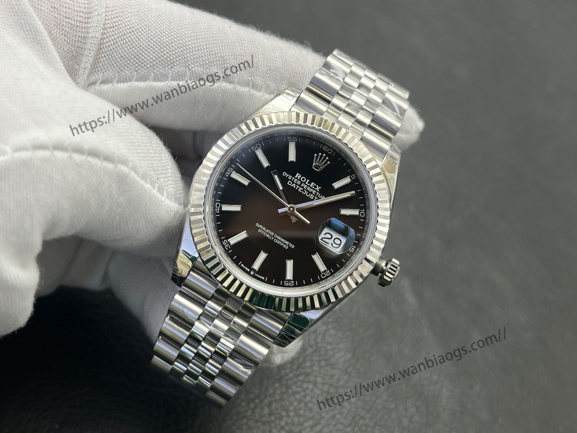 VS Factory 2025 usta işçiliğiyle: Rolex Datejust 41 MM serisi profesyonel seviye replika saat — 40. fotoğraf