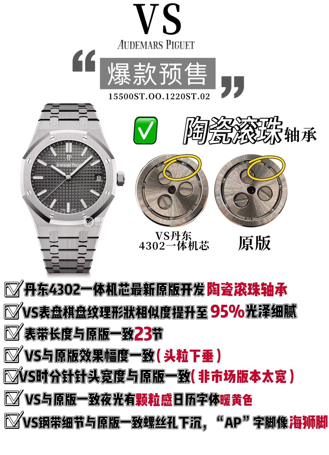 VS Factory 2026'nın iddialı modeli: Audemars Piguet AP15500 piyasanın en üst donanımlı versiyonuyla karşınızda — 1. fotoğraf