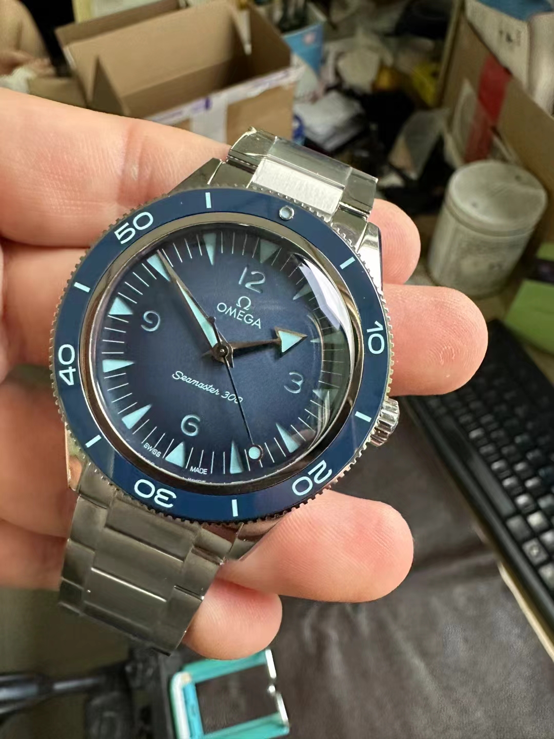 Omega Seamaster Summer Mavi Kadran