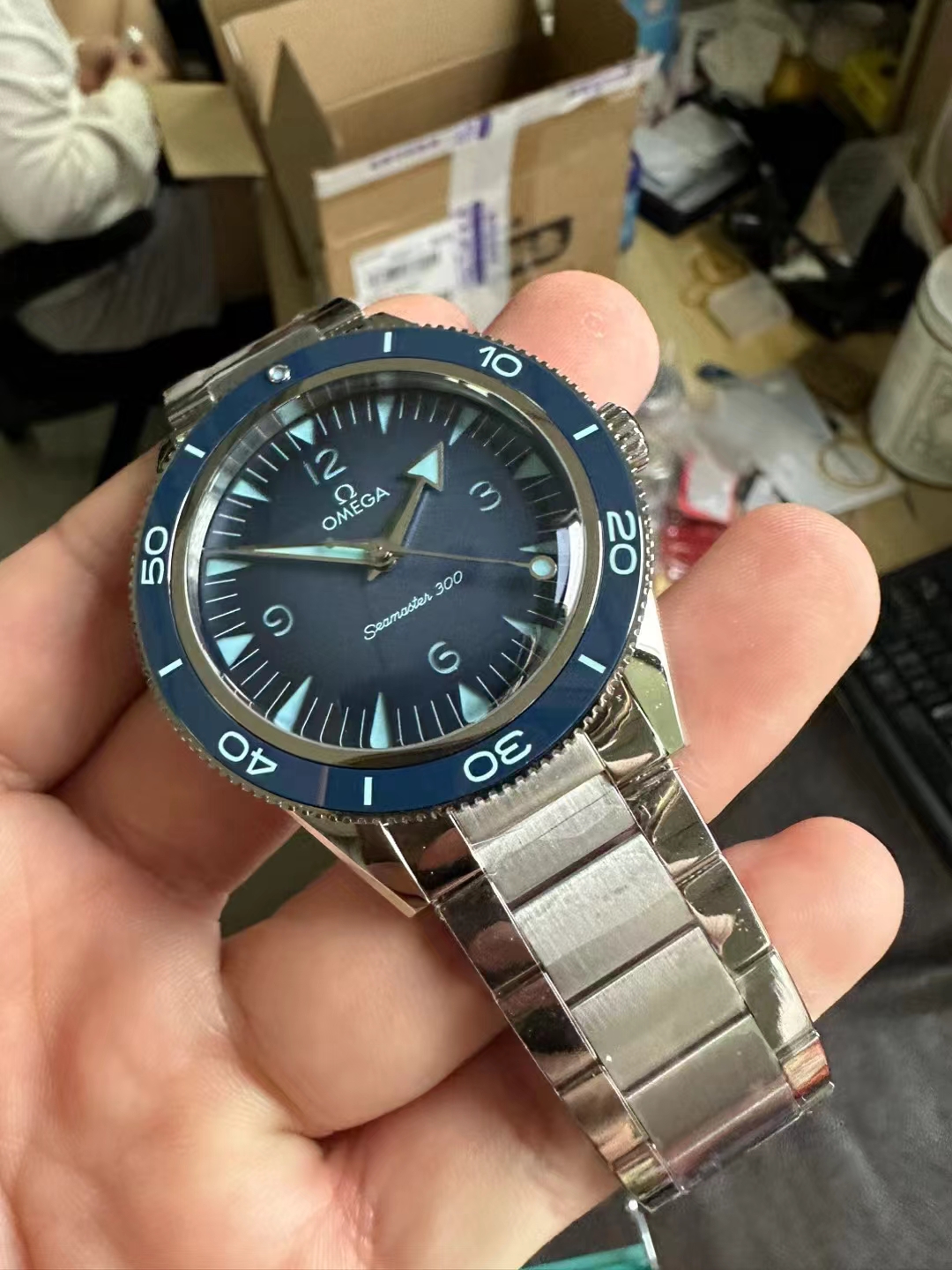 Omega Seamaster Summer Mavi replika