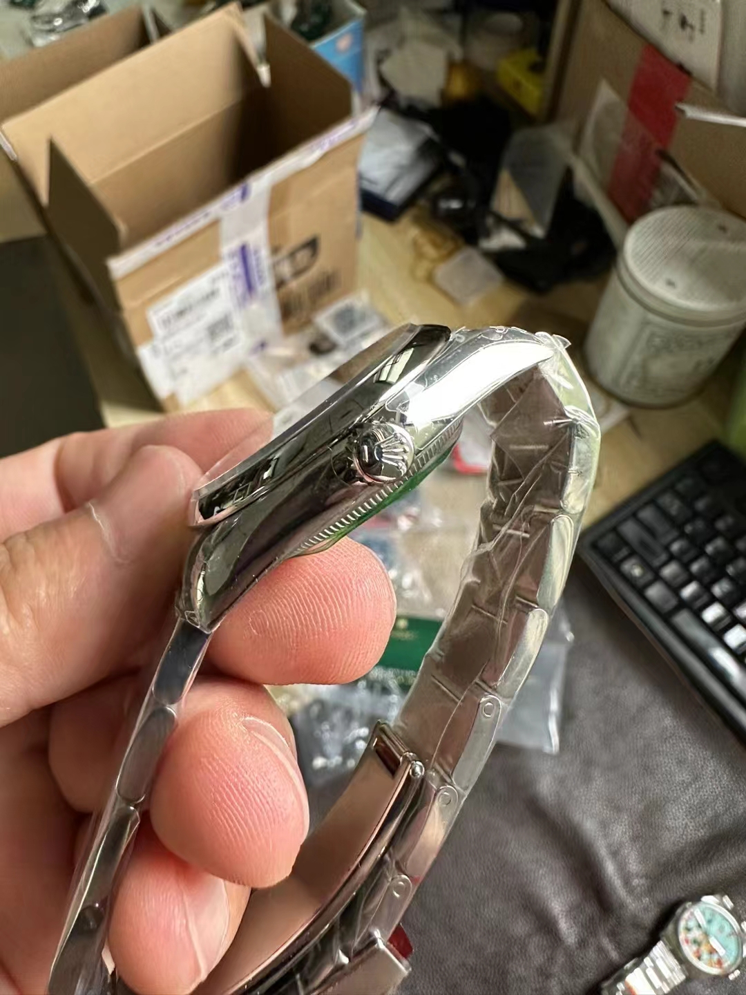 VS Factory Fabrikasından Yeni Gelen Replika Rolex Oyster Perpetual Turkuaz — 6. fotoğraf