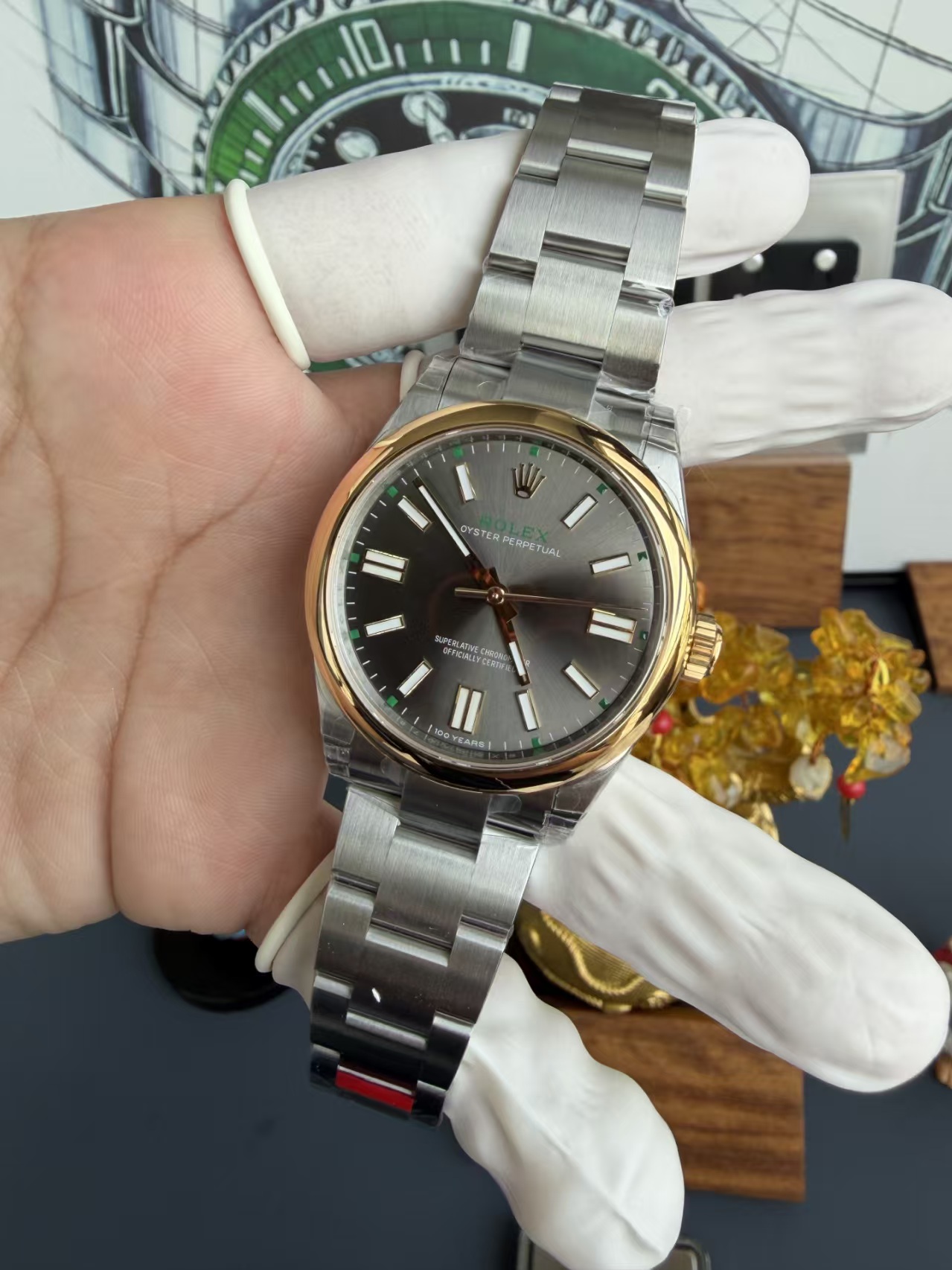 Replika Rolex Oyster Perpetual İki Renk