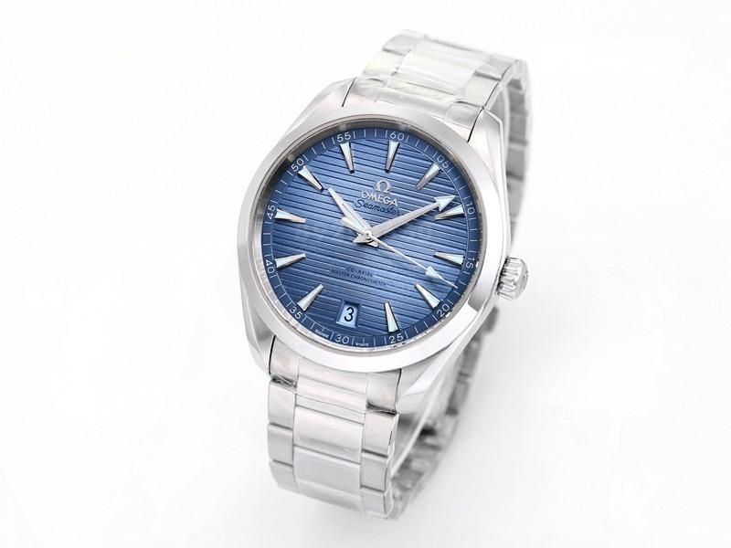 VS Factory Omega 150M Buz Mavisi Tik Ağacı Kadran Replika Saat - VS Saat — 2. fotoğraf