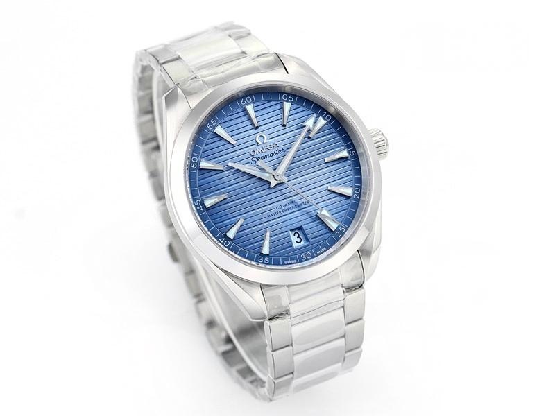 VS Factory Omega 150M Buz Mavisi Tik Ağacı Kadran Replika Saat - VS Saat — 3. fotoğraf