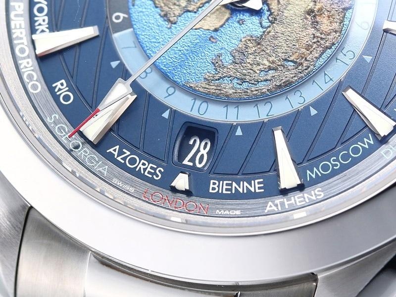 VS Factory Omega 150M World Time Koyu Mavi Replika Saat - VS Saat — 4. fotoğraf