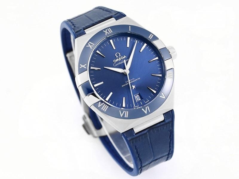 VS Factory Omega 5. Nesil Constellation Serisi Mavi Bezel Mavi Kadran Replika Kol Saati - VS Saat — 3. fotoğraf