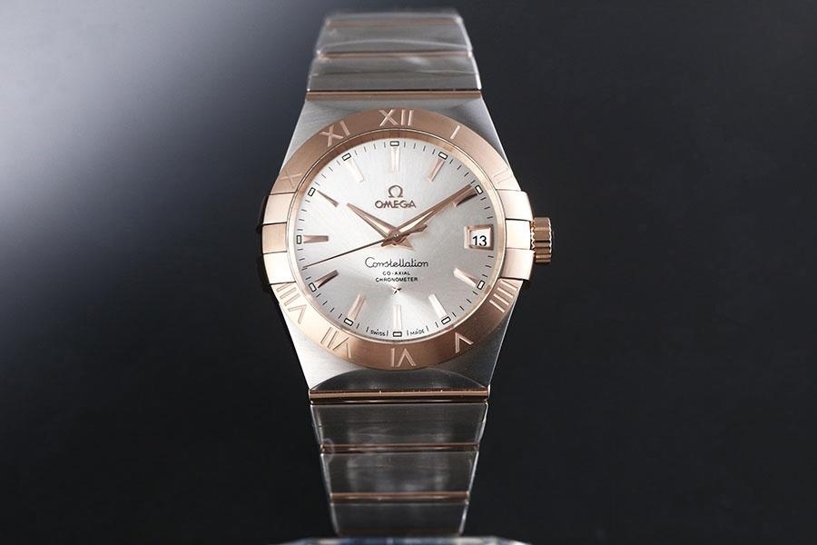 VS Factory Omega Constellation 123.20.38.21.08.001 replika saat - 38 mm model — 1. fotoğraf