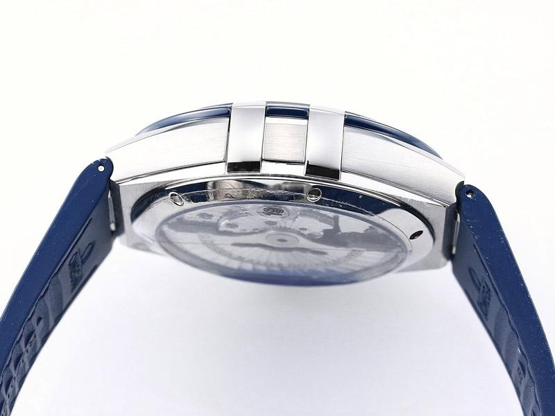 VS Factory Omega Constellation 5. Nesil Mavi Bezel Beyaz Kadran Replika Kol Saati - VS Saat — 6. fotoğraf