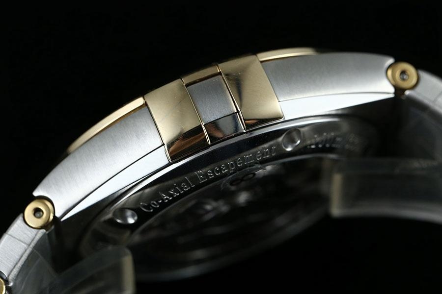 VS Factory Omega Constellation Serisi Baklava Desenli Şampanya Renkli Replika Saat - 123.20.38.21.08.002 — 8. fotoğraf