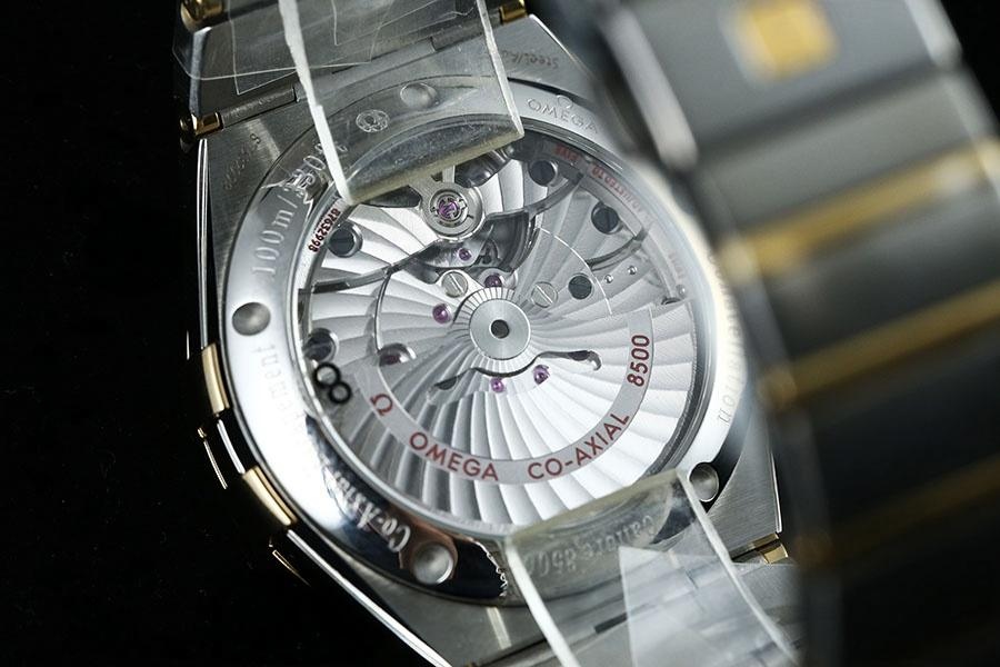 VS Factory Omega Constellation Serisi Baklava Desenli Şampanya Renkli Replika Saat - 123.20.38.21.08.002 — 9. fotoğraf