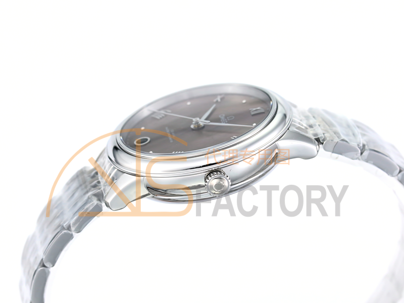 VS Factory Omega De Ville kadın pembe sedef kadranlı replika kol saati - VS saat — 5. fotoğraf