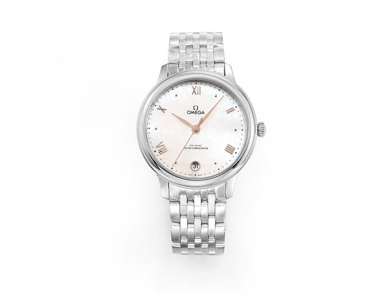VS Factory Omega De Ville Kadın Sedef Kadranlı Roze Model Replika Kol Saati - VS Saat — 1. fotoğraf