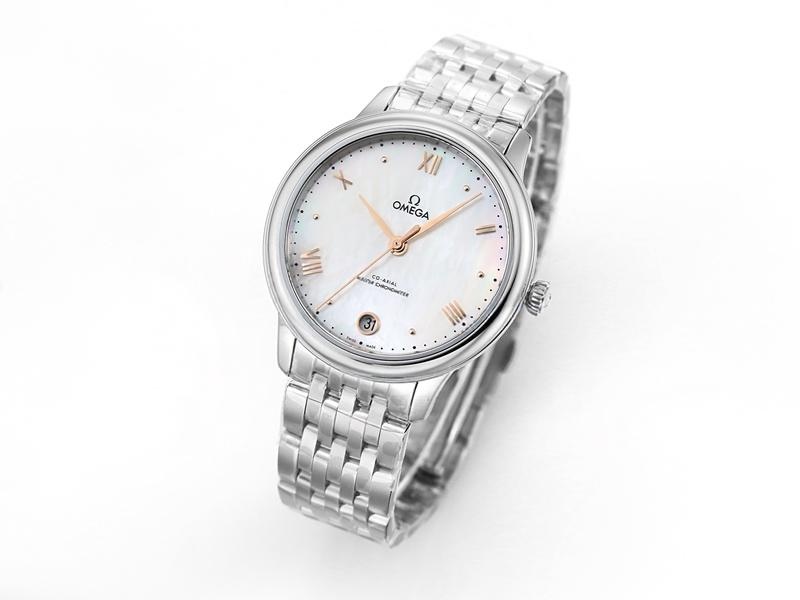 VS Factory Omega De Ville Kadın Sedef Kadranlı Roze Model Replika Kol Saati - VS Saat — 2. fotoğraf