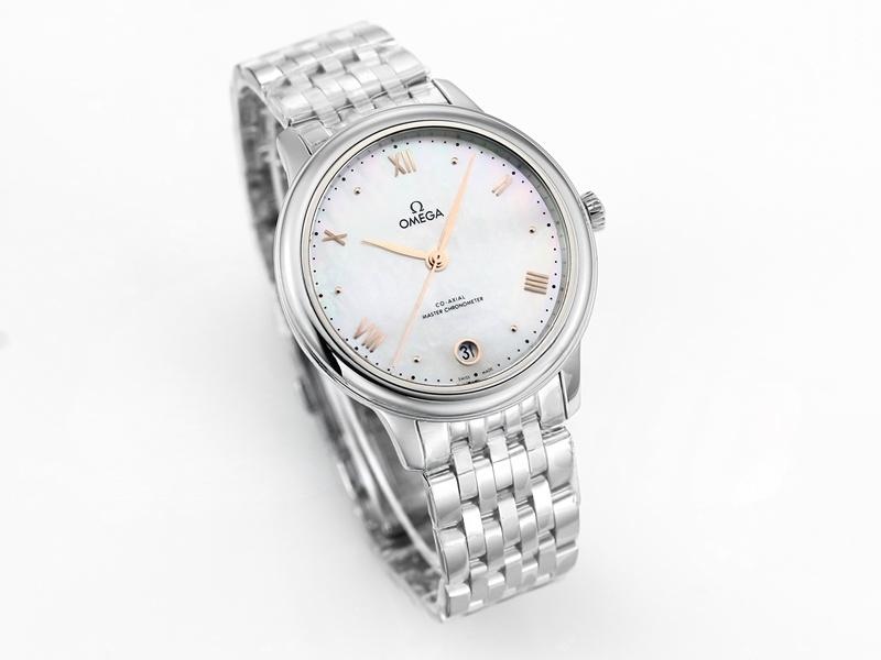 VS Factory Omega De Ville Kadın Sedef Kadranlı Roze Model Replika Kol Saati - VS Saat — 3. fotoğraf