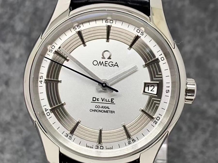 VS Factory Omega De Ville [Parlak Beyaz] 8500 replika saat - VS saat — 2. fotoğraf