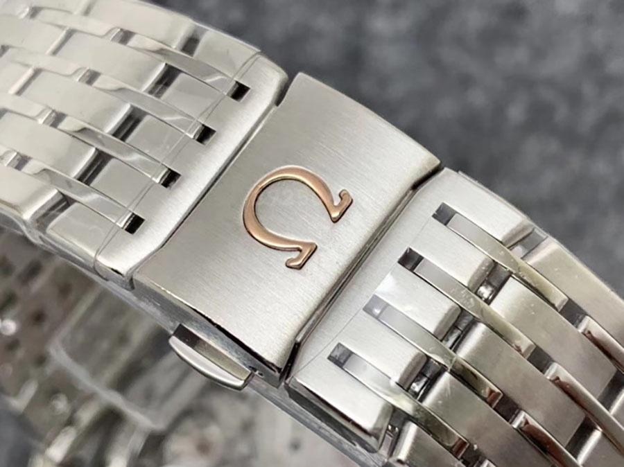 VS Factory Omega De Ville [Parlak Beyaz] 8500 replika saat - VS saat — 5. fotoğraf