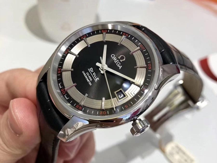 VS Factory Omega De Ville [Parlak Siyah] 8500 replika saat - VS Saat — 1. fotoğraf