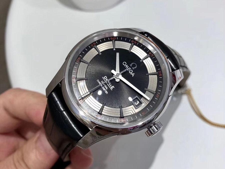 VS Factory Omega De Ville [Parlak Siyah] 8500 replika saat - VS Saat — 3. fotoğraf