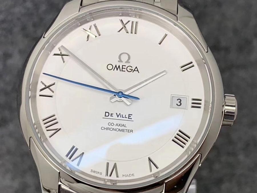 VS Factory Omega De Ville Serisi Beyaz Kadranlı Replika Kol Saati - VS Saat — 1. fotoğraf