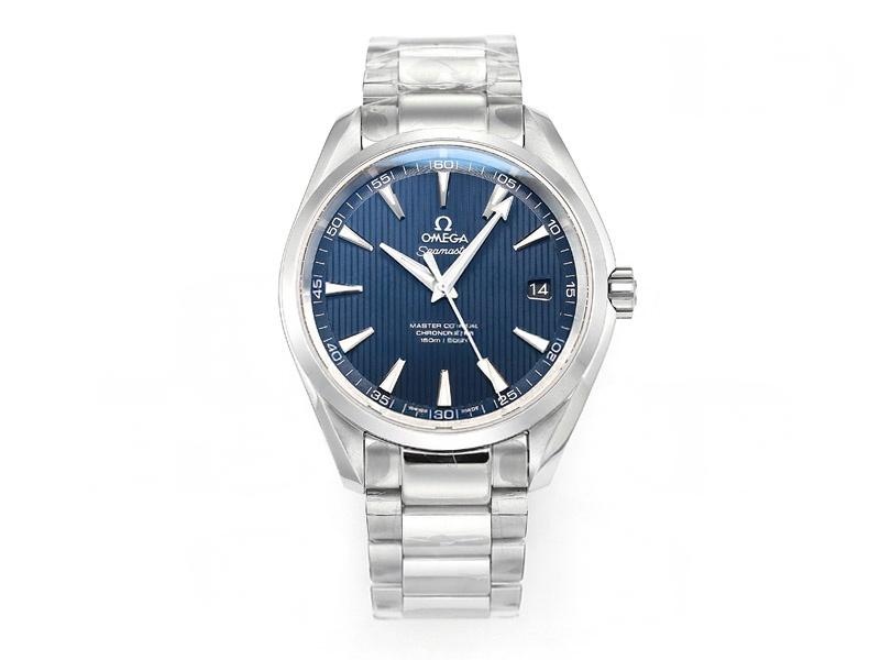 VS Factory Omega Seamaster 150 Dikey Teak Koyu Mavi Kadran Replika Saat - VS Saat — 1. fotoğraf