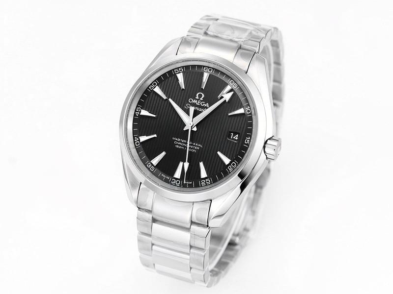 VS Factory Omega Seamaster 150 Dikey Tik Ağacı Siyah Kadran Replika Kol Saati - VS Saat — 2. fotoğraf